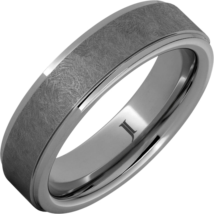 The Sentinel Rugged Tungsten Hand Textured Ring