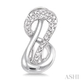 1/20 Ctw Single Cut Diamond Earrings in Sterling Silver