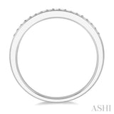 1/8 Ctw Round Cut Diamond Wedding Band in 14K White Gold