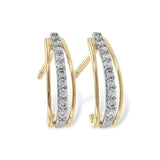 14KT Gold Diamond Earrings