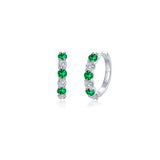 Josie Emerald Hoop Earrings