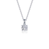 0.85 CTW 4-Prong Solitaire Necklace