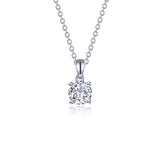 1.25 CTW 4-Prong Solitaire Necklace