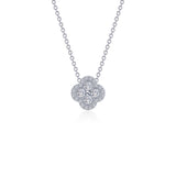 0.65 CTW Halo Necklace