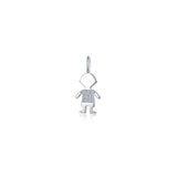 Silhouette Boy Pendant Charm 