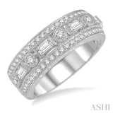 3/4 Ctw Diamond Fashion Band in 14K White Gold