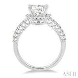 1/2 Ctw Diamond Semi-Mount Engagement Ring in 14K White Gold