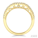 1/5 Ctw Round Cut Diamond Wedding Band in 14K Yellow Gold