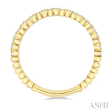 1/5 Ctw Circular Link Round Cut Diamond Fashion Band in 14K Yellow Gold
