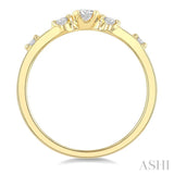 1/5 Ctw Round Cut Diamond Stackable Fashion Ring in 14K Yellow Gold