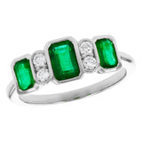 14KT Gold Ladies Emerald Fashion Ring