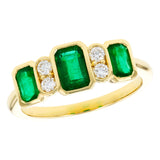 14KT Gold Ladies Emerald Fashion Ring