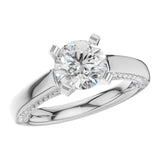 14KT Gold Diamond Semi-Mount Engagement Ring