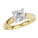 14KT Gold Diamond Semi-Mount Engagement Ring
