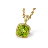 14KT Gold Peridot Necklace