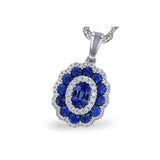 14KT Gold Sapphire Necklace