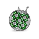 14KT Gold Emerald Necklace