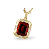 14KT Gold Garnet Necklace