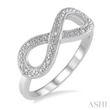 1/50 Ctw Single Cut Diamond Fashion Ring in Sterling Silver