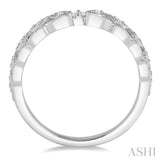1/20 Ctw Round Cut Diamond Wedding Band in 14K White Gold