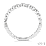 1/20 Ctw Mini Hearts Round Cut Diamond Fashion Ring in Sterling Silver