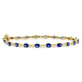14KT Gold Sapphire Bracelet