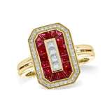 14KT Gold Ladies Ruby Fashion Ring
