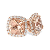 14KT Gold Morganite Earrings