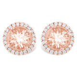 14KT Gold Morganite Earrings