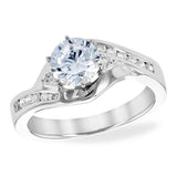 14KT Gold Diamond Semi-Mount Engagement Ring