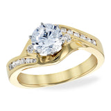 14KT Gold Diamond Semi-Mount Engagement Ring
