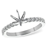 14KT Gold Diamond Semi-Mount Engagement Ring