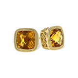 14KT Gold Citrine Earrings