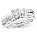 14KT Gold Two-Piece Wedding Set