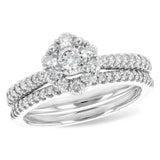 14KT Gold Two-Piece Wedding Set