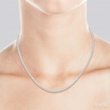 5.00 ctw Round Cut Diamond Tennis Necklace in 14K White Gold