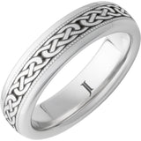 Serinium® Ring with Celtic Knot Pattern