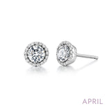 April Birthstone Earrings