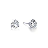 1 CTW 3 Prong Martini Stud Earrings