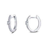 13 mm x 15 mm Oval Huggie Hoop Earrings