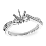 14KT Gold Semi-Mount Engagement Ring