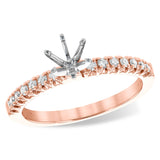 14KT Gold Semi-Mount Engagement Ring