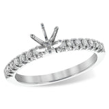 14KT Gold Semi-Mount Engagement Ring