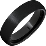 Black Diamond Ceramic Ring with Stone Finish