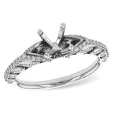 14KT Gold Semi-Mount Engagement Ring
