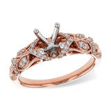 14KT Gold Semi-Mount Engagement Ring