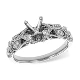 14KT Gold Semi-Mount Engagement Ring