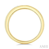 3/8 Ctw Spaced Mixed Shape Diamond Cut Fashion Band in 14K Yellow Gold