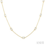 2.00 ctw Emerald Cut Diamond Fashion Necklace in 14K Yellow Gold