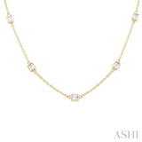 2.00 ctw Emerald Cut Diamond Fashion Necklace in 14K Yellow Gold